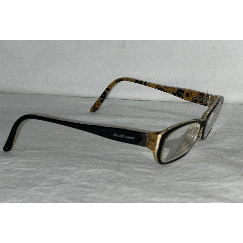 Jill Stuart JS 239-2. 53-16-135 Black/Brown Full Rim Eyeglasses Frames Only